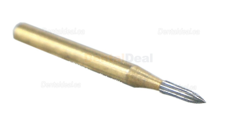 10Pcs Wave Dental Narrow Tapered End TF 7902 Burs Trimming Finishing 12 Blade Carbide Burs